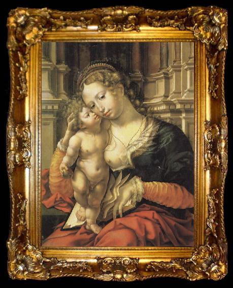 framed  Jan Gossaert Mabuse Madonna and Child, ta009-2